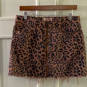 We The Free mini skirt, 29, leopard